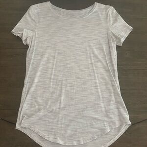 Lululemon White and Grey Women's Top